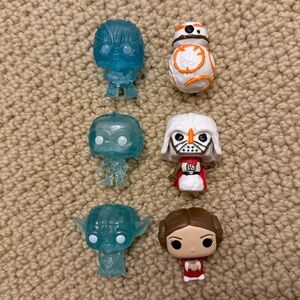star wars mini figures advent calendar set of 6 - funko pop!